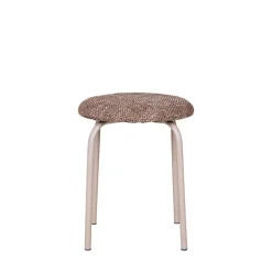 ASMARA Tabouret en tissu et métal H43cm