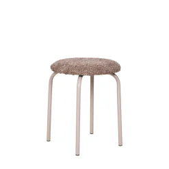 ASMARA Tabouret en tissu et métal H43cm