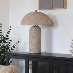 ASTLEY Lampe à poser en papier mâché