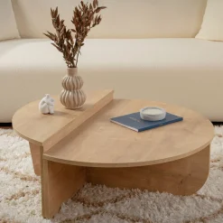 ASYA Lot de 2 tables basses en bois