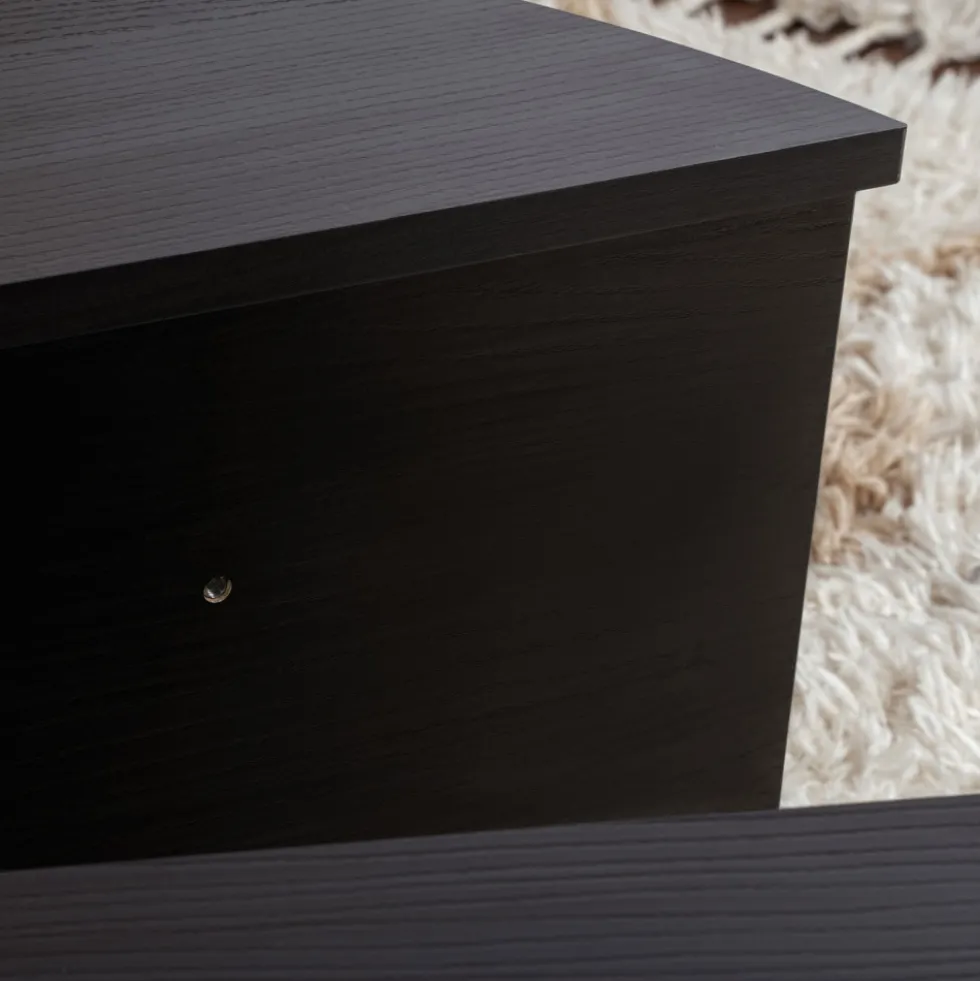 ASYA Lot de 2 tables basses en bois