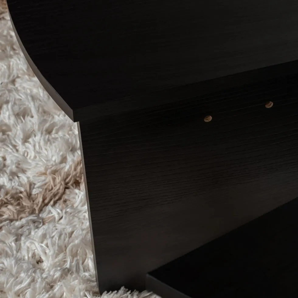 ASYA Lot de 2 tables basses en bois