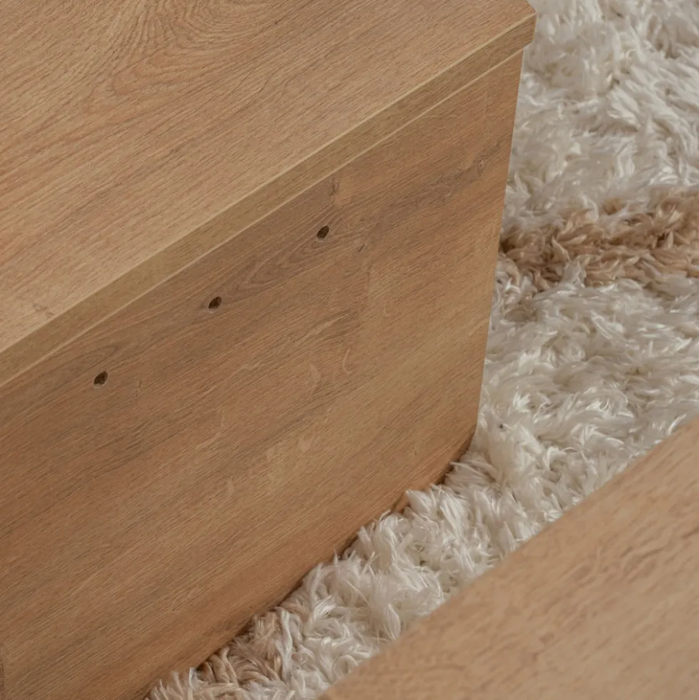 ASYA Lot de 2 tables basses en bois