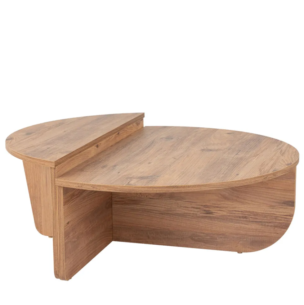 ASYA Lot de 2 tables basses en bois