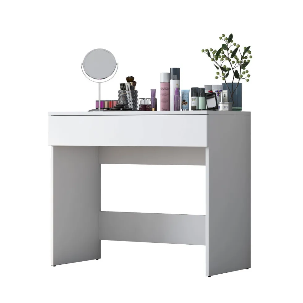 AURI Coiffeuse 1 tiroir en bois L90cm