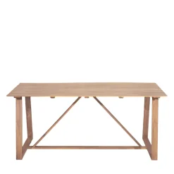 AVA Table à manger de jardin 6 personnes en bois