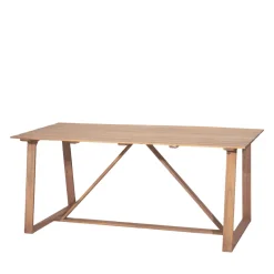 AVA Table à manger de jardin 6 personnes en bois