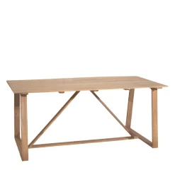 AVA Table à manger de jardin 6 personnes en bois