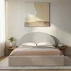 BACKO Lit coffre en tissu 160x200cm
