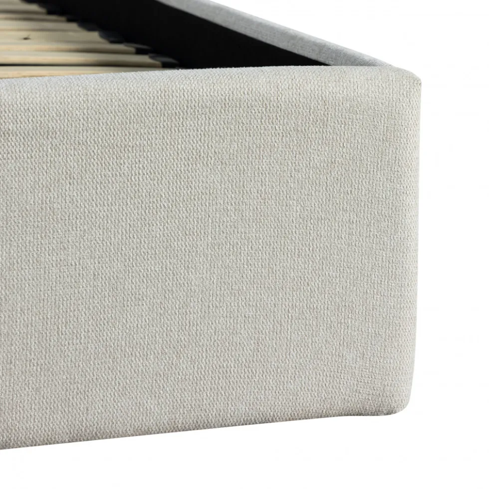 BACKO Lit coffre en tissu 160x200cm