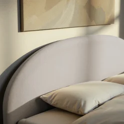BACKO Lit coffre en tissu 160x200cm