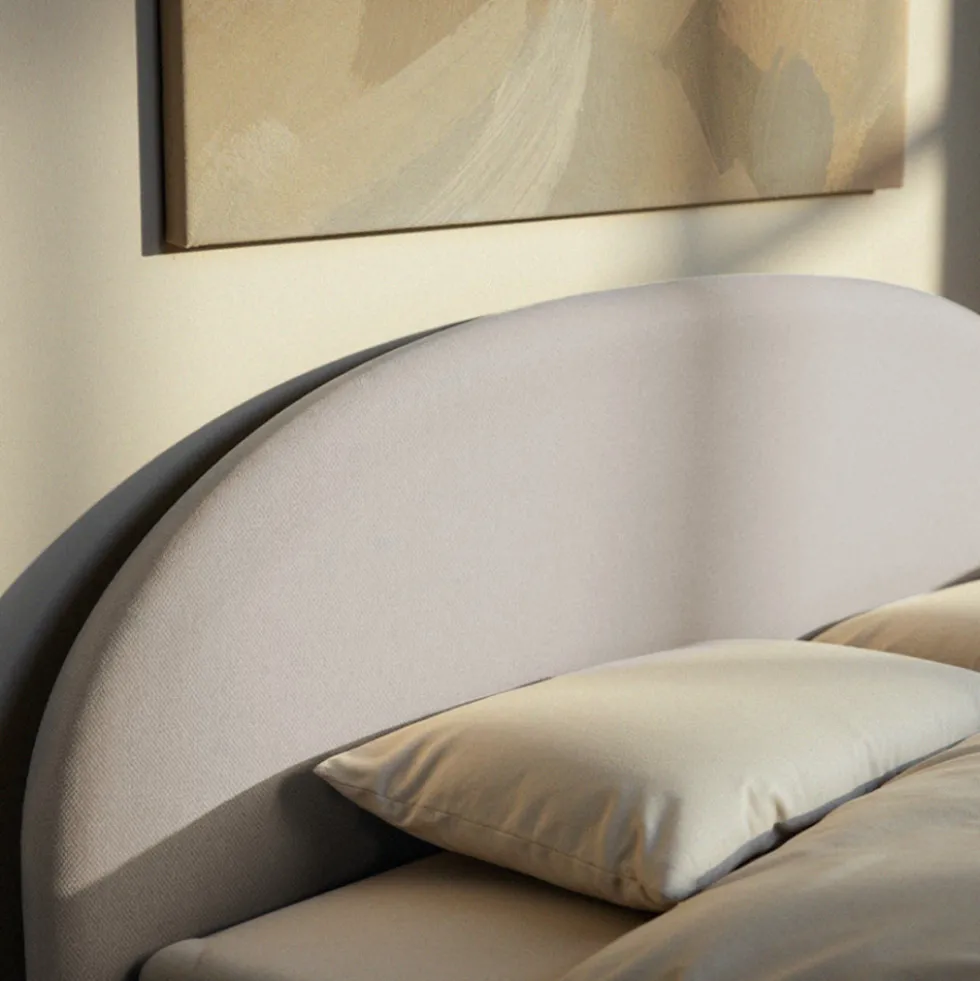 BACKO Lit coffre en tissu 160x200cm