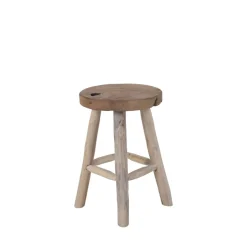 BADIA Tabouret en teck H45cm
