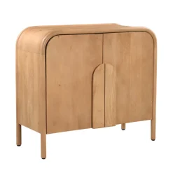 BALI Buffet 2 portes en bois massif L90cm