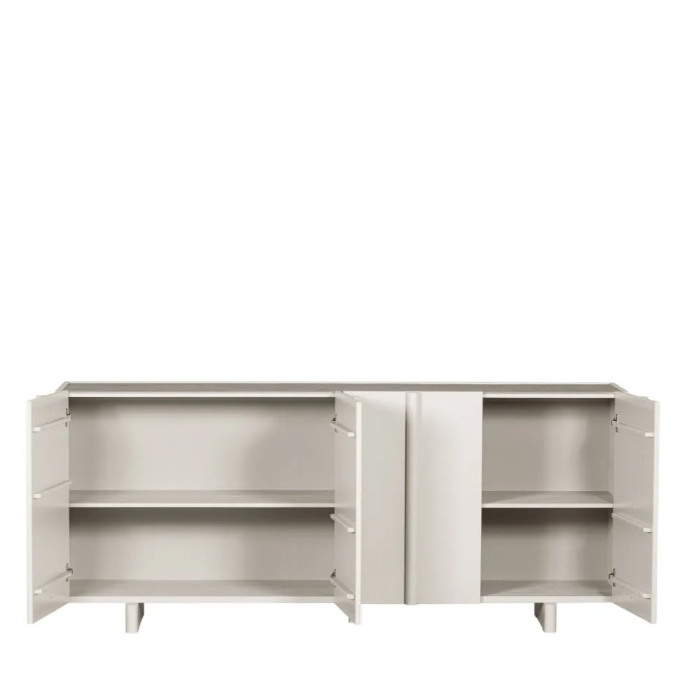 BASU Buffet 4 portes en bois L200cm