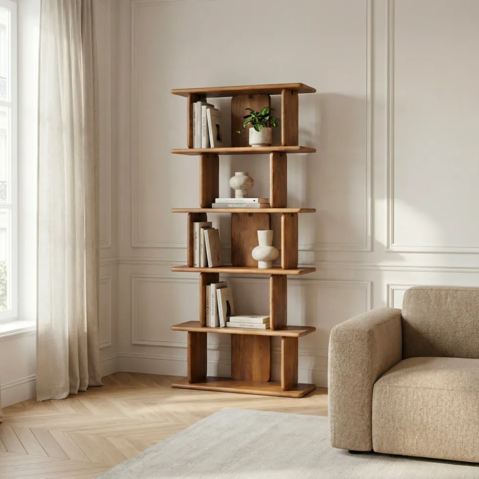 BATAM Étagère en bois massif H180cm