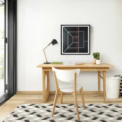 BAU Bureau design en bois 1 tiroir