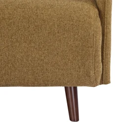 BELUSHI Canapé convertible 2 places en tissu pieds bois foncé