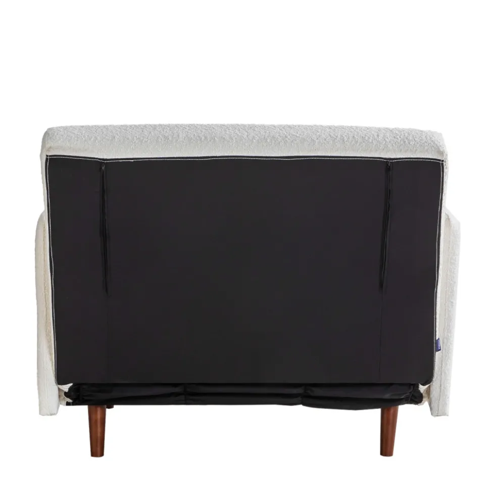 BELUSHI Fauteuil convertible en tissu bouclette