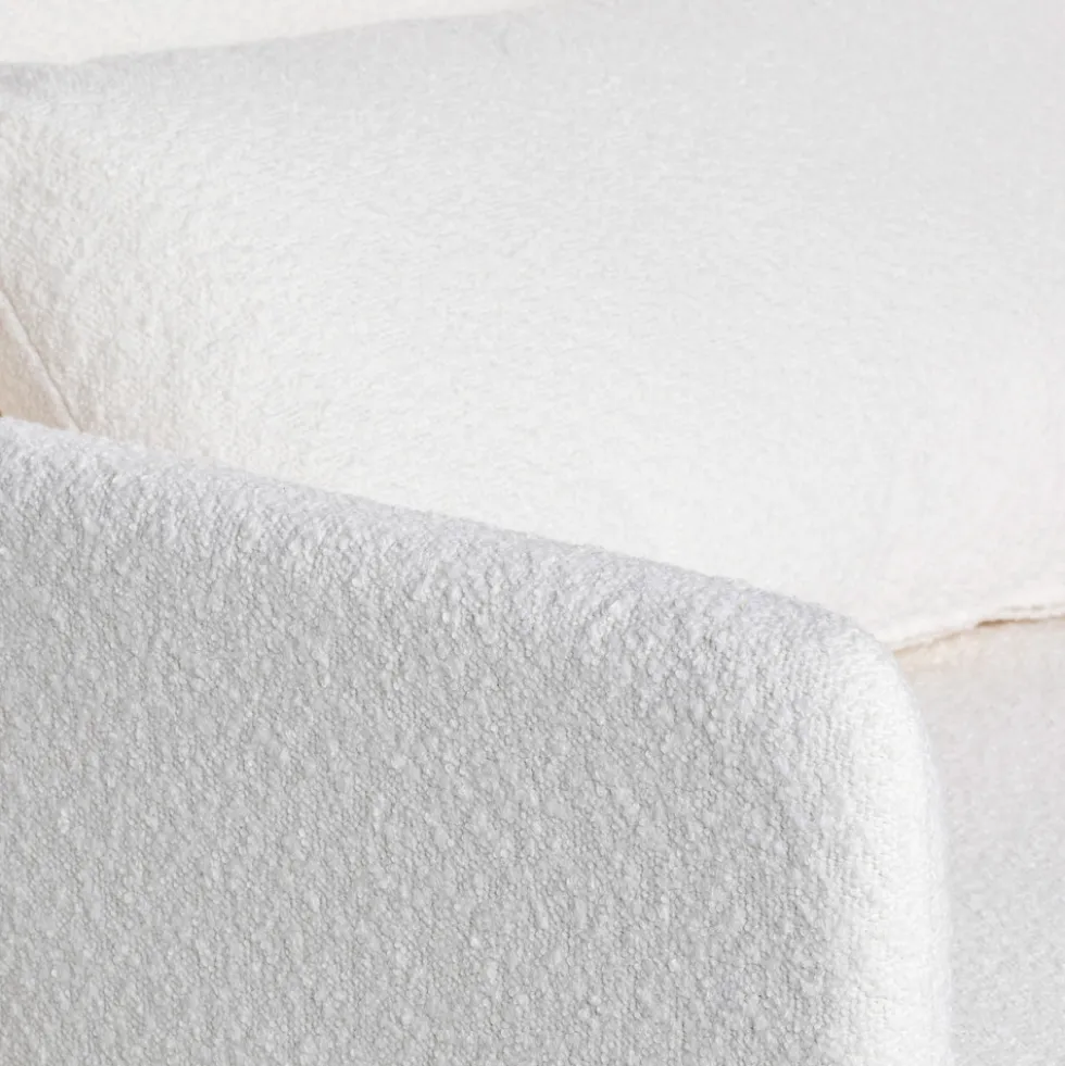 BELUSHI Fauteuil convertible en tissu bouclette