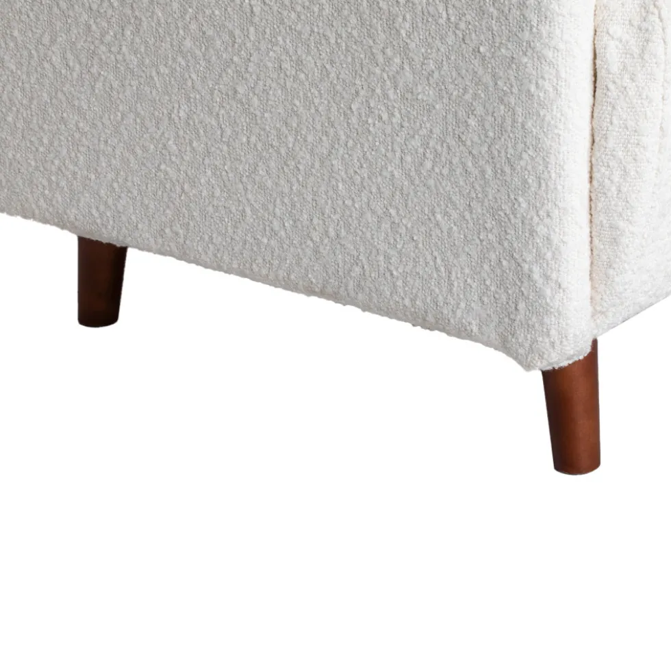 BELUSHI Fauteuil convertible en tissu bouclette