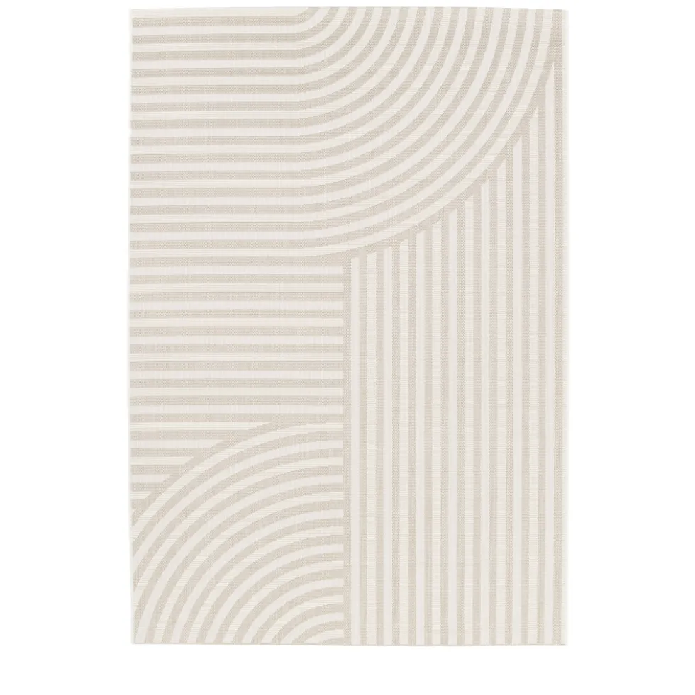 BIZANA Tapis d’extérieur à motif géométrique