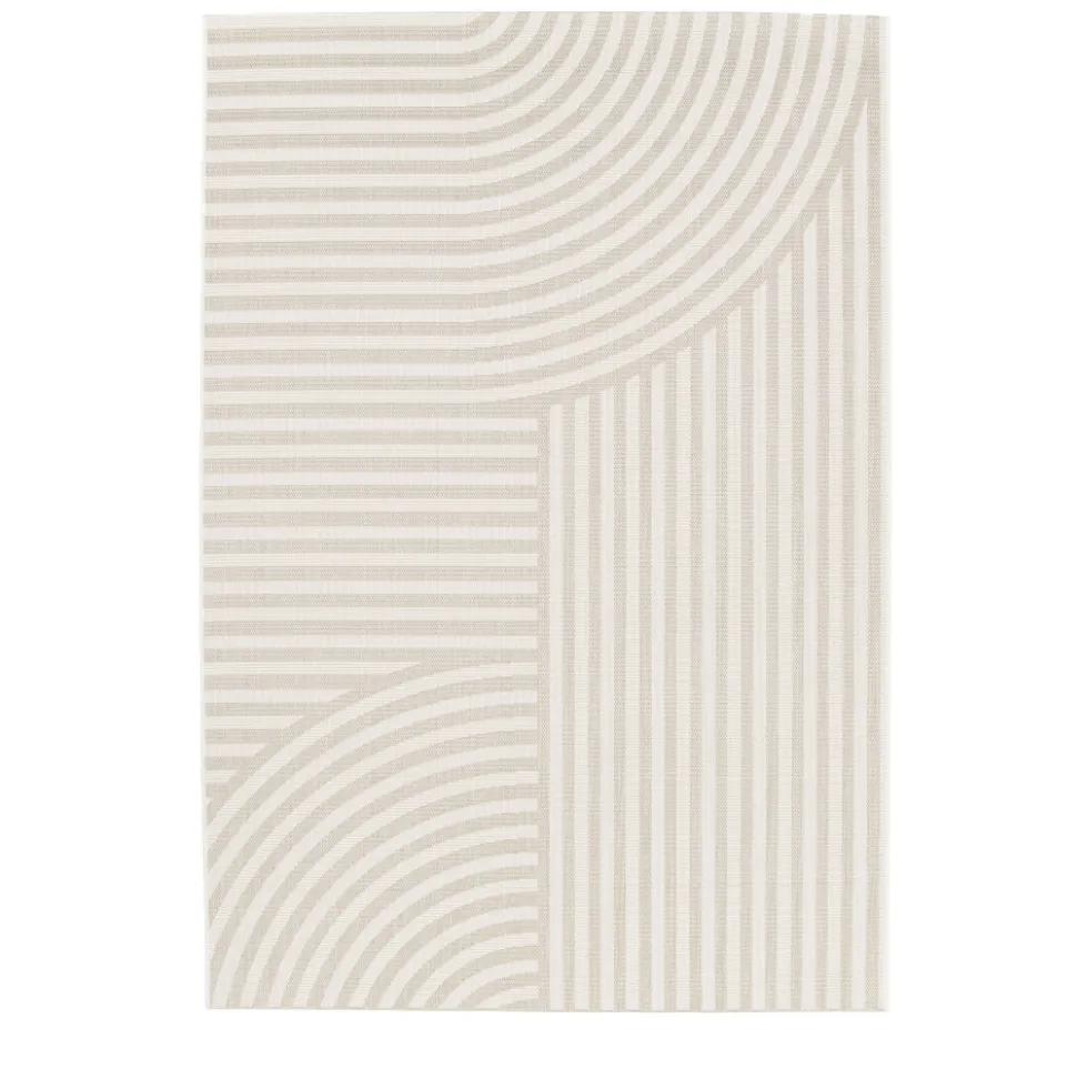 BIZANA Tapis d’extérieur à motif géométrique