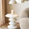 BLACKBURN Table d'appoint ronde en fibre d'argile ø36cm