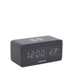 BLOCK Réveil en bois avec chargeur téléphone