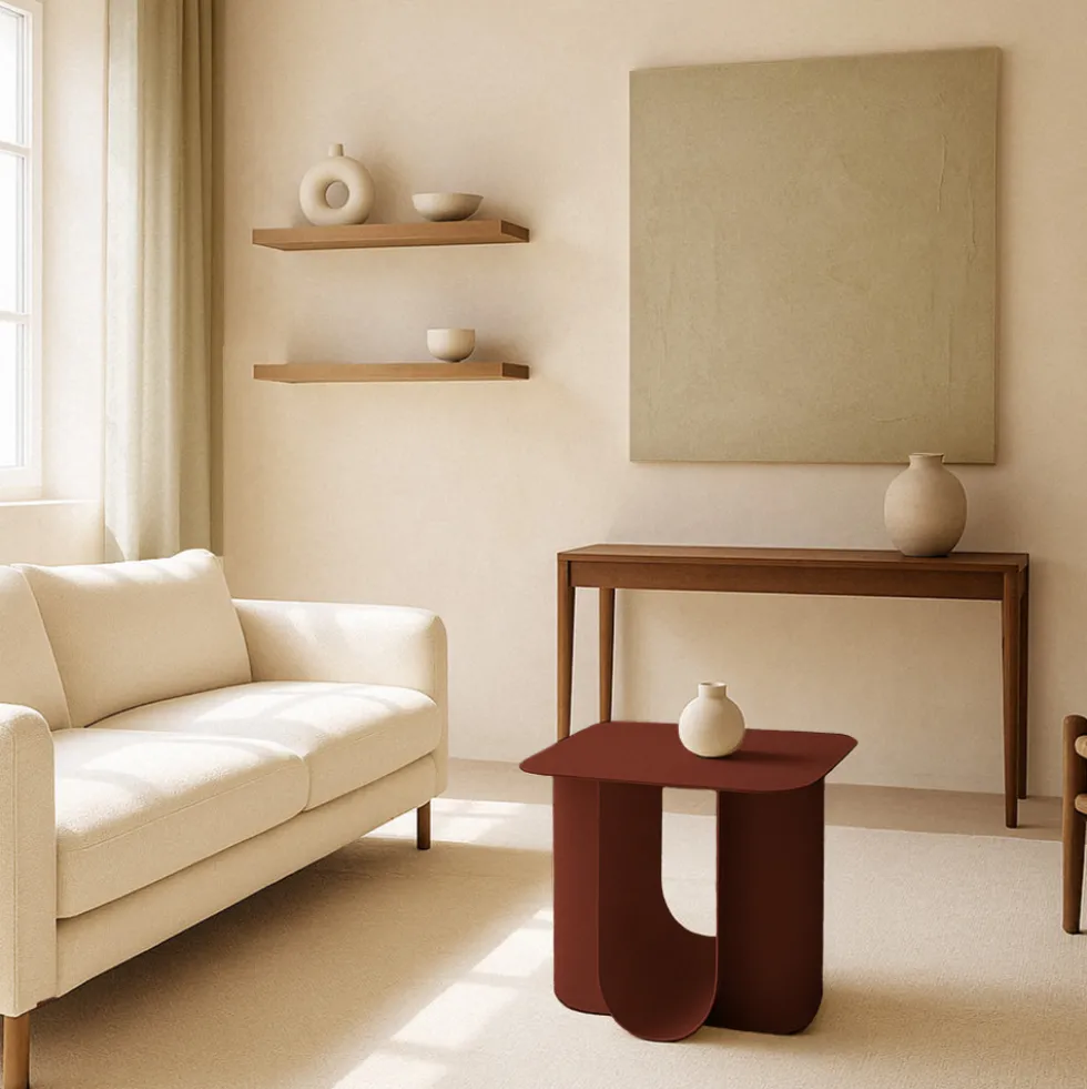 BLUM Table d'appoint en métal 45x40cm