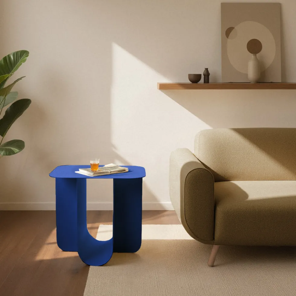 BLUM Table d'appoint en métal 45x40cm