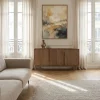 BOGOR Buffet 4 portes en bois massif L150cm