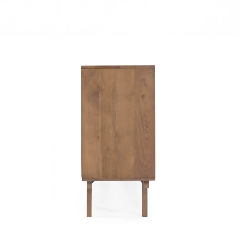 BOGOR Buffet 4 portes en bois massif L150cm
