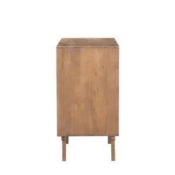 BOGOR Commode 3 tiroirs en bois massif L80cm