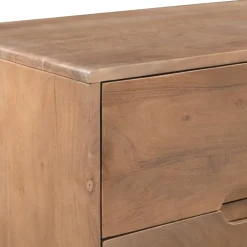BOGOR Commode 3 tiroirs en bois massif L80cm