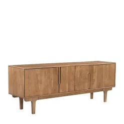 BOGOR Meuble tv 4 portes en bois massif L150cm
