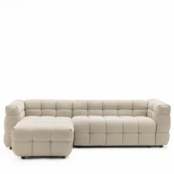BOLLY Canapé d'angle réversible 4 places en tissu