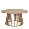 BORO Table à manger de jardin 6 personnes ronde en bois ø 150 cm