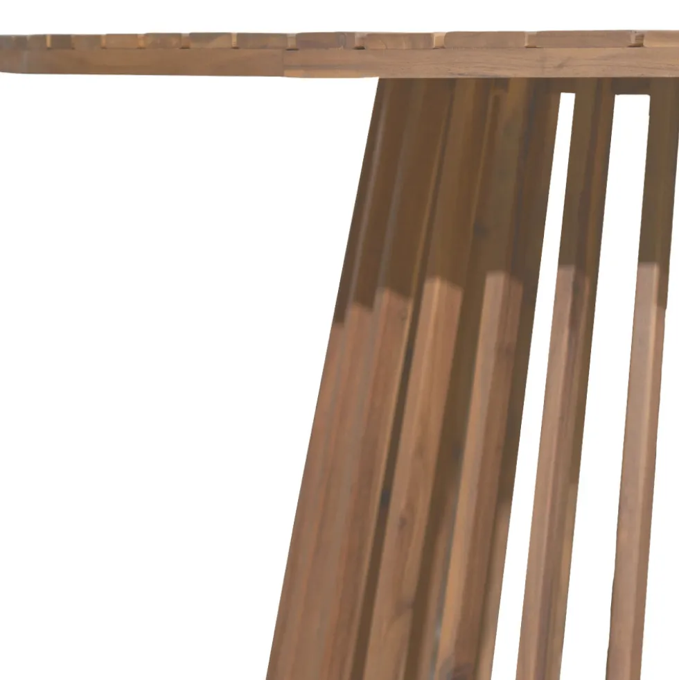 BORO Table à manger de jardin 6 personnes ronde en bois ø 150 cm
