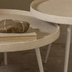 BOUNDS Table basse ronde en métal ø58cm