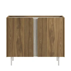 BOXY Buffet 2 portes en bois et métal L100cm