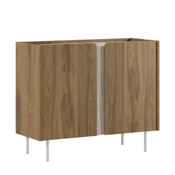 BOXY Buffet 2 portes en bois et métal L100cm