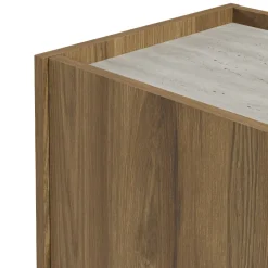 BOXY Buffet 2 portes en bois et métal L100cm