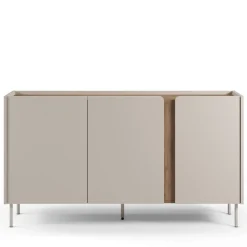 BOXY Buffet 3 portes en bois et métal L150cm