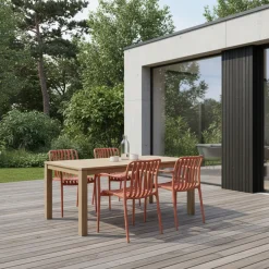 BRANO Lot de 2 fauteuils de jardin en résine