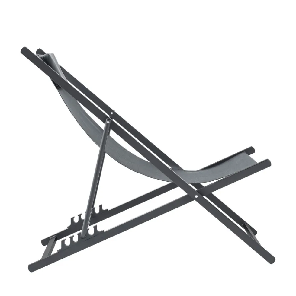 BRISA Lot de 2 chiliennes en aluminium