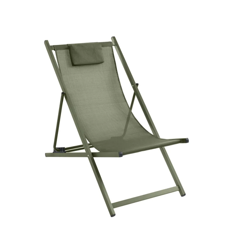 BRISA Lot de 2 chiliennes en aluminium