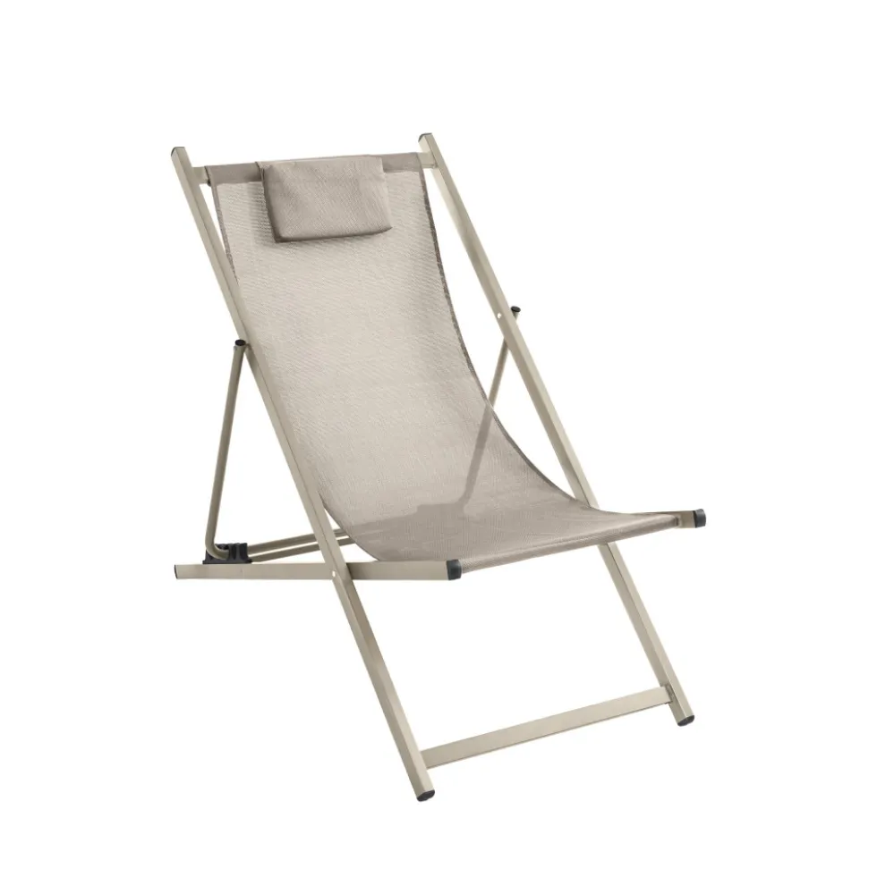 BRISA Lot de 2 chiliennes en aluminium