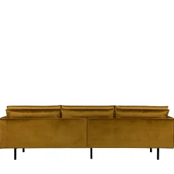 BRONCO Grand canapé 4 places vintage velours