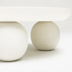 BUNGIN Table basse en bois massif ø90cm